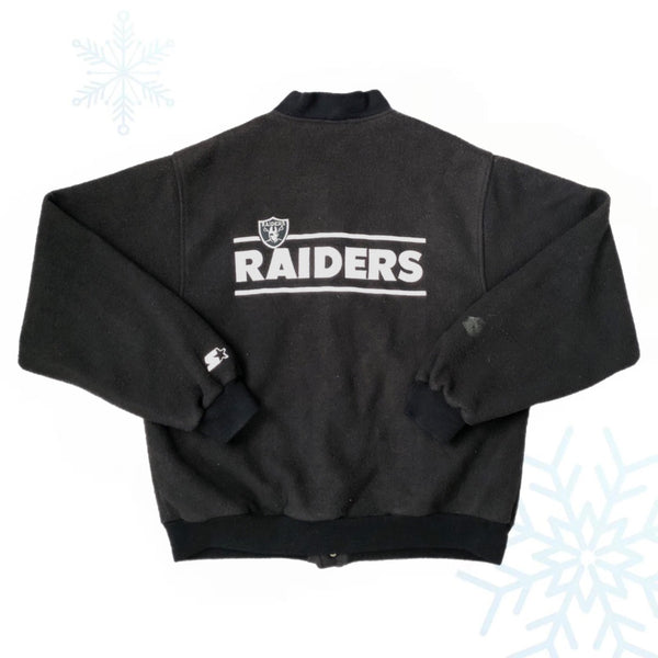 Vintage NFL Los Angeles Raiders Starter Fleece Jacket (L)