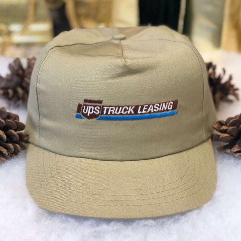 Vintage UPS Truck Leasing Twill Snapback Hat