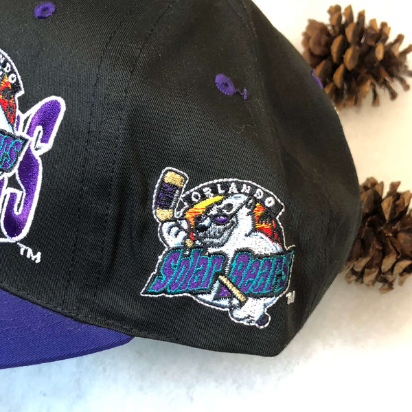 Vintage Deadstock NWT ECHL Orlando Solar Bears The G Cap Wave Twill Snapback Hat