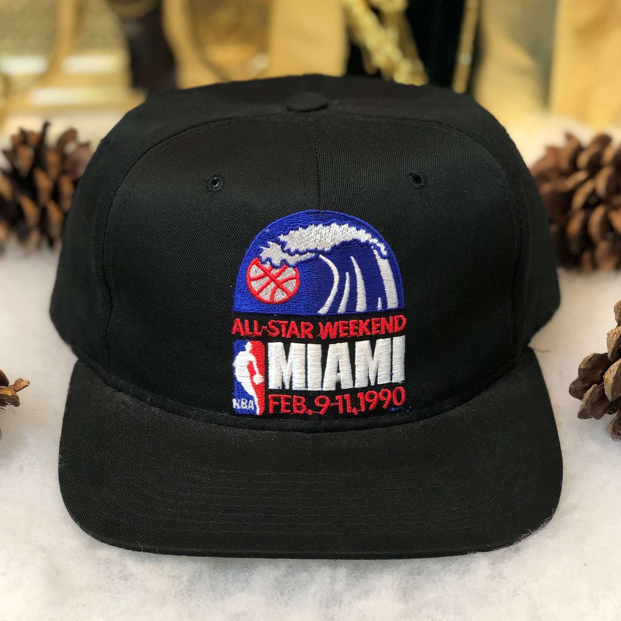 Vintage Deadstock NWOT 1990 NBA All-Star Weekend Miami Starter Twill Snapback Hat