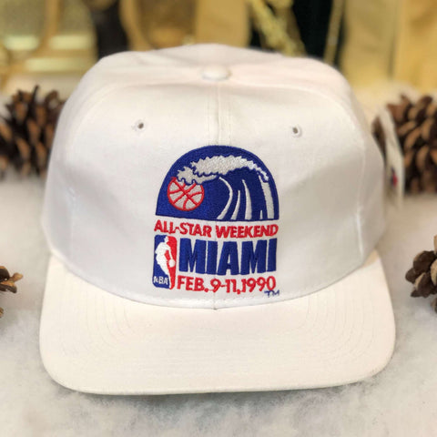 Vintage Deadstock NWT 1990 NBA All-Star Weekend Miami Starter Twill Snapback Hat