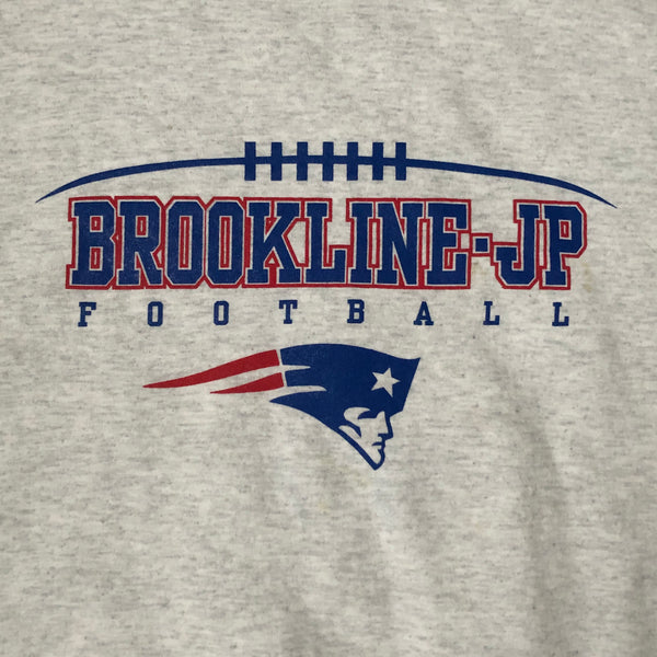 Vintage Brookline-Jamaica Plain Patriots Youth Pop Warner Football Crewneck Sweatshirt (XXL)