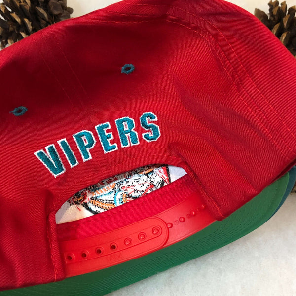 Vintage Deadstock NWT IHL Detroit Vipers The G Cap Twill Snapback Hat