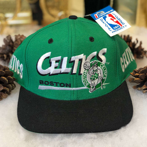 Vintage Deadstock NWT NBA Boston Celtics Twins Enterprise Wool Snapback Hat