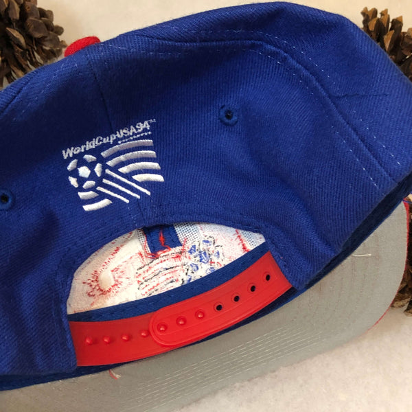 Vintage Deadstock NWOT 1994 USA World Cup Apex One Wool Snapback Hat