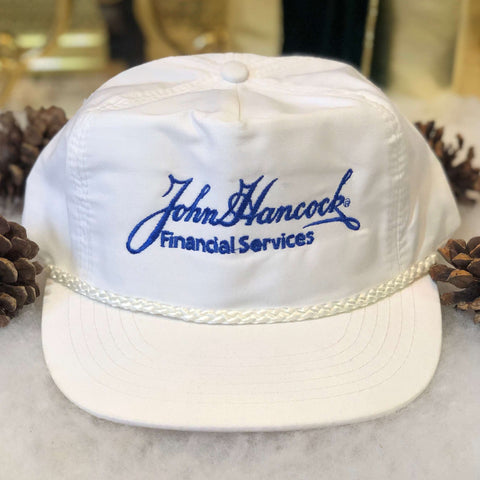 Vintage Deadstock NWOT John Hancock Financial Services Twill Snapback Hat