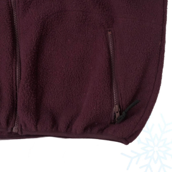 Vintage Columbia Sportswear Maroon Burgundy Fleece Pullover (L)