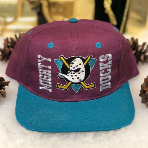 Vintage Deadstock NWOT NHL Anaheim Mighty Ducks Annco Twill Snapback Hat