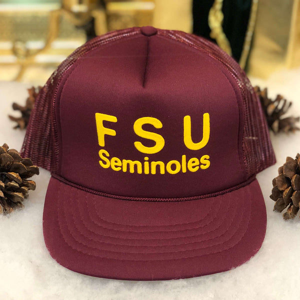 Vintage Deadstock NWOT NCAA Florida State Seminoles Fight Song Trucker Hat