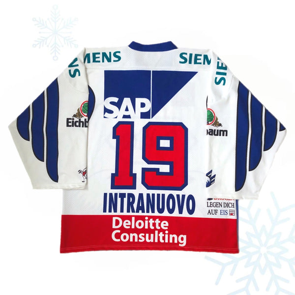 Vintage 1999-2000 DEL Adler Mannheim Ralph Intranuovo Jersey (XL)