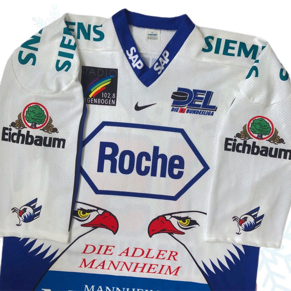 Vintage 1999-2000 DEL Adler Mannheim Ralph Intranuovo Jersey (XL)