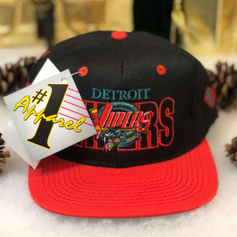 Vintage Deadstock NWT IHL Detroit Vipers #1 Apparel Wool Snapback Hat