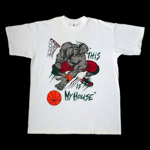 Vintage Deadstck NWOT "This Is My House!" Basketball T-Shirt (XL)