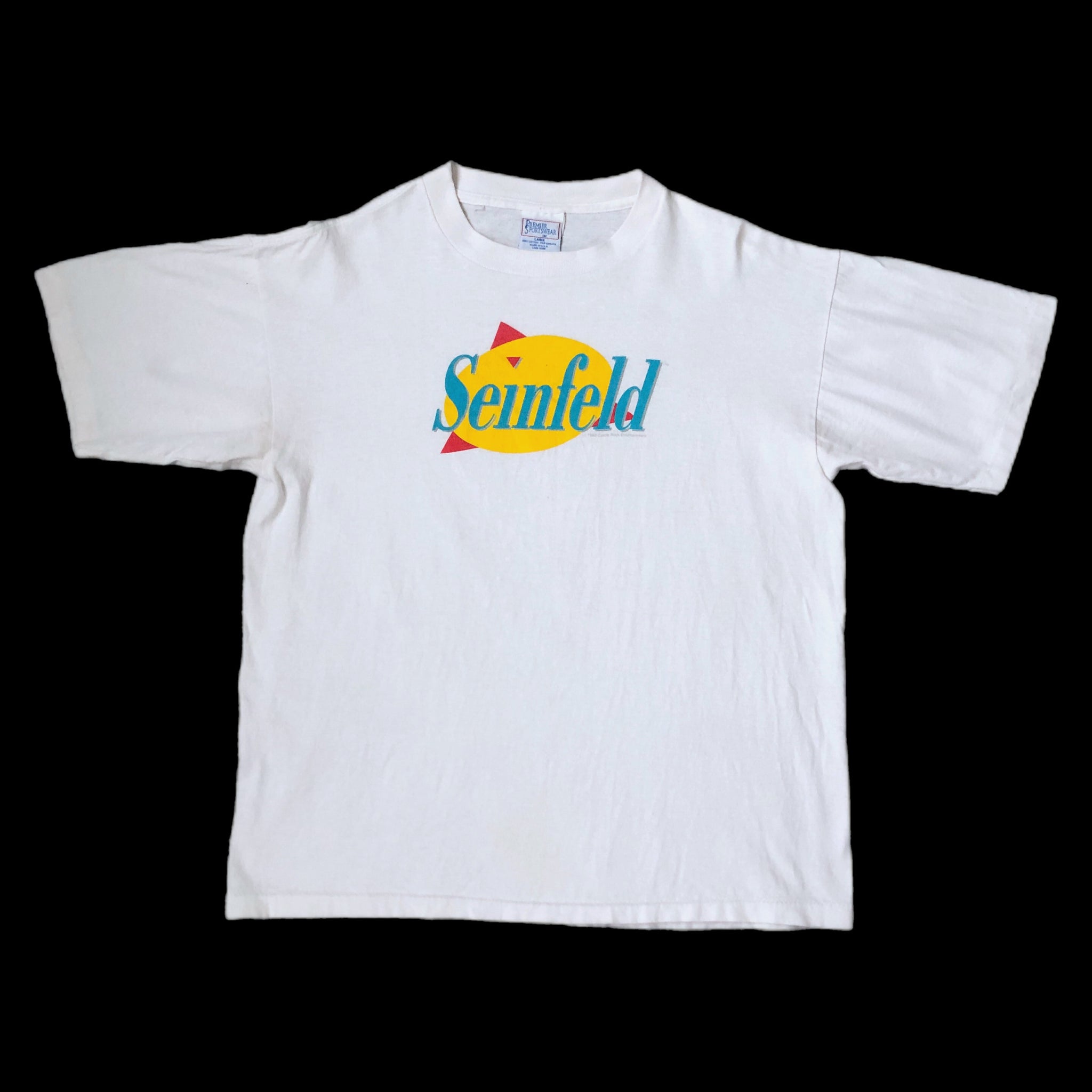 Vintage Seinfeld TV Show Logo T-Shirt (L)