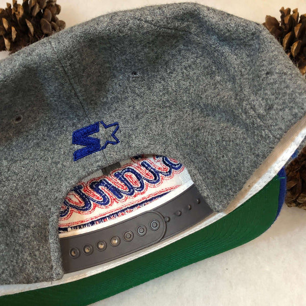 Vintage Deadstock NWOT NFL New York Giants Starter Tailsweep Script Melton Wool Snapback Hat