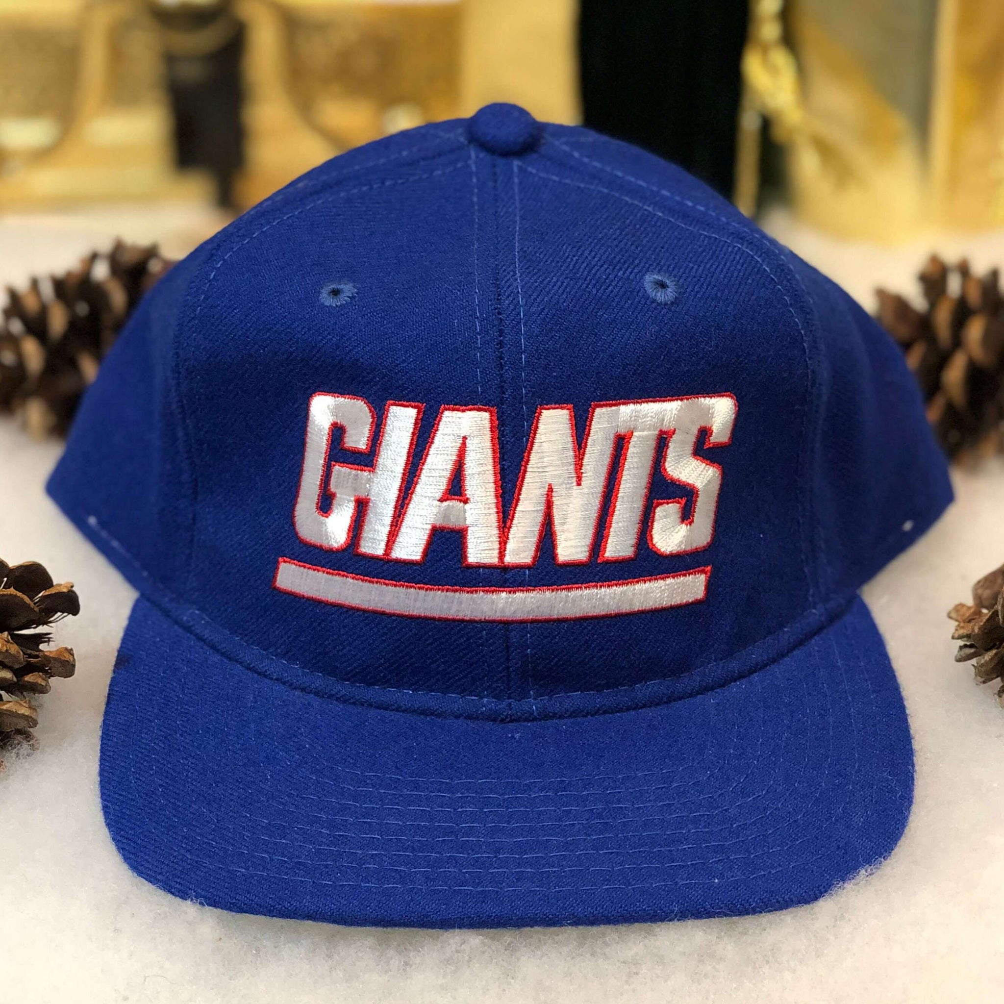 Vintage Deadstock NWT NFL New York Giants Starter Wool Snapback Hat