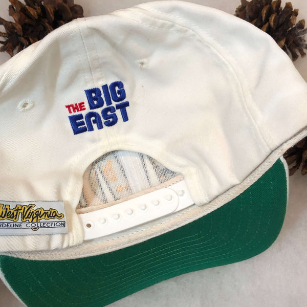 Vintage NCAA West Virginia Mountaineers Football New Era Wool Snapback Hat
