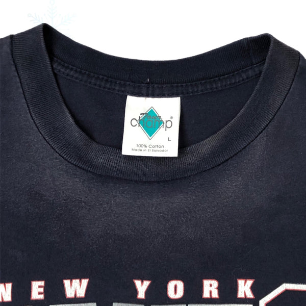 Vintage 2000 NFL New York Giants Ron Dayne Tiki Barber Thunder & Lightning T-Shirt (L)