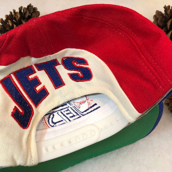 Vintage Deadstock NWOT NHL Winnipeg Jets American Needle Swirl Wool Snapback Hat