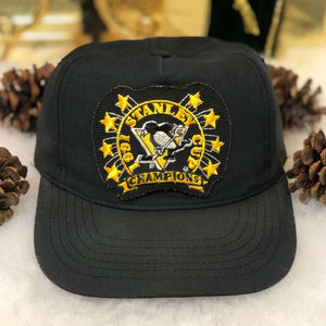 Vintage 1991 NHL Pittsburgh Penguins Stanley Cup Champions Universal Snapback Hat