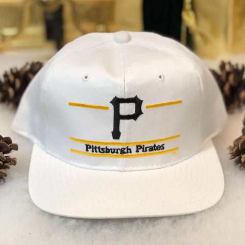 Vintage Deadstock NWT MLB Pittsburgh Pirates The Game Split Bar Twill Snapback Hat