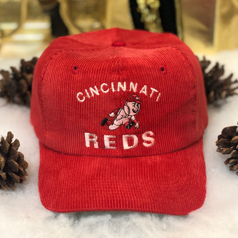 Vintage MLB Cincinnati Reds Twins Enterprise Corduroy Snapback Hat