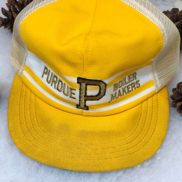 Vintage NCAA Purdue Boilermakers J.A. Miller Trucker Hat