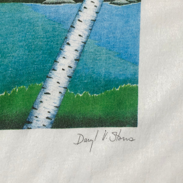 Vintage Willie Mays Vermont Daryl Storrs Artwork T-Shirt (XL)