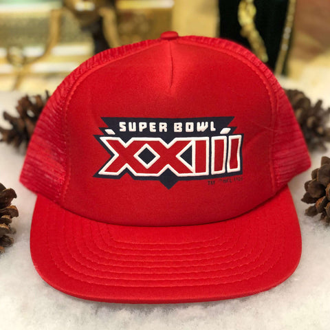 Vintage Deadstock NWOT NFL Super Bowl XXIII Cincinnati Bengals San Francisco 49ers Trucker Hat