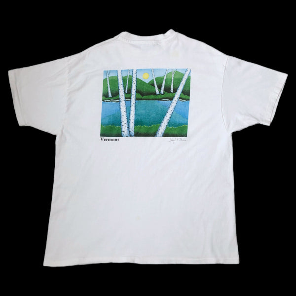 Vintage Willie Mays Vermont Daryl Storrs Artwork T-Shirt (XL)