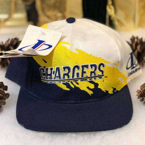 Vintage Deadstock NWT NFL San Diego Chargers Logo Athletic Splash Snapback Hat