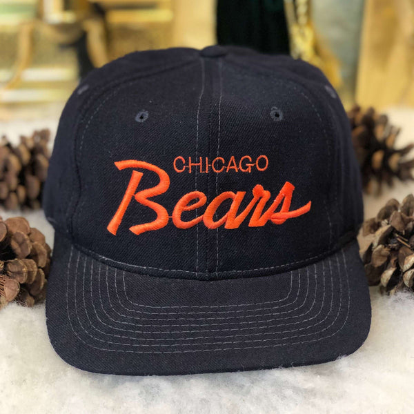Vintage NFL Chicago Bears Sports Specialties Script Wool Snapback Hat *FLAWED*