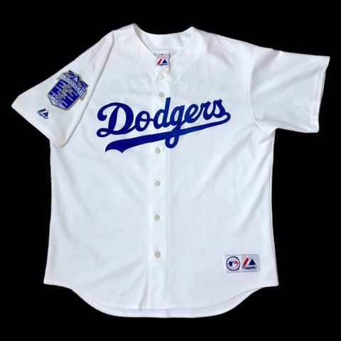 MLB Los Angeles Dodgers Nomar Garciaparra Majestic Baseball Jersey Limited Edition Patch (XL)