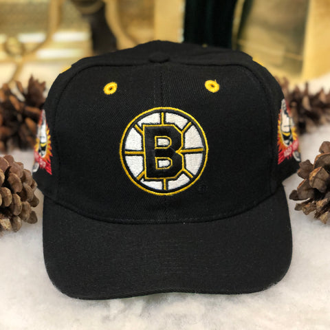 Vintage NHL Boston Bruins Annco Championships Wool Snapback Hat