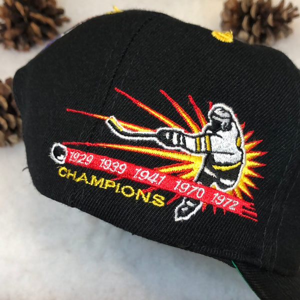 Vintage NHL Boston Bruins Annco Championships Wool Snapback Hat