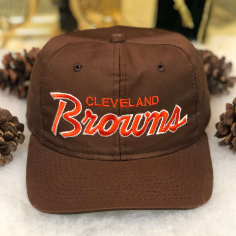 Vintage NFL Cleveland Browns Sports Specialties Script Twill Snapback Hat