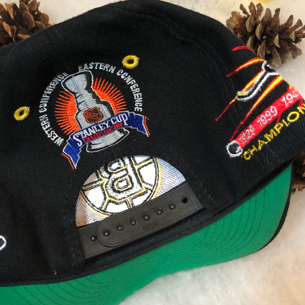 Vintage NHL Boston Bruins Annco Championships Wool Snapback Hat