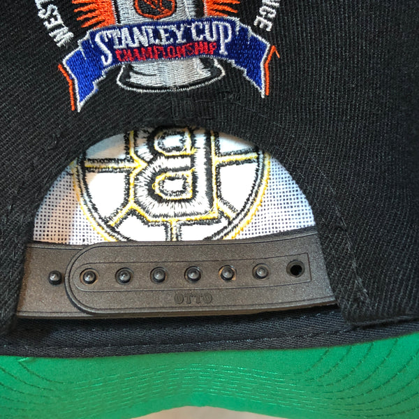 Vintage NHL Boston Bruins Annco Championships Wool Snapback Hat