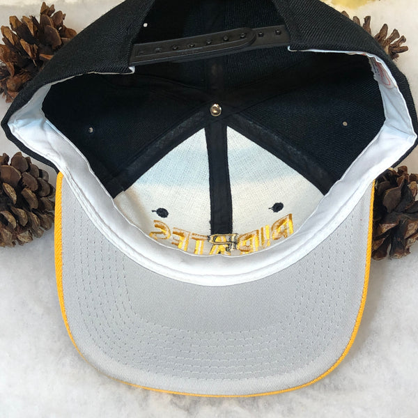 Vintage Deadstock NWOT MLB Pittsburgh Pirates Split Bar Drew Pearson YoungAn Wool Snapback Hat