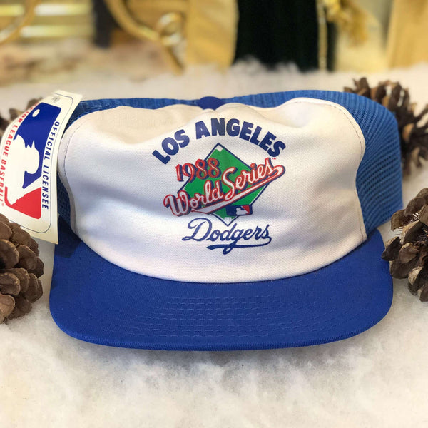 Vintage Deadstock NWT 1988 MLB World Series Champions Los Angeles Dodgers AJD Trucker Hat
