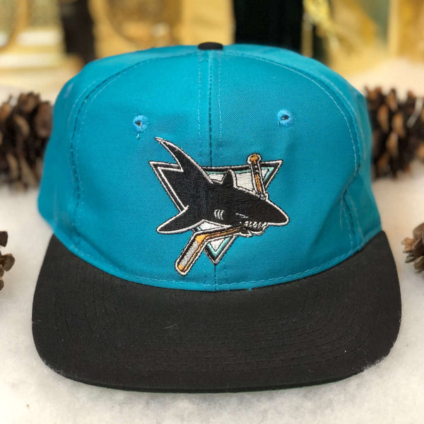 Vintage NHL San Jose Sharks The Game Twill Snapback Hat