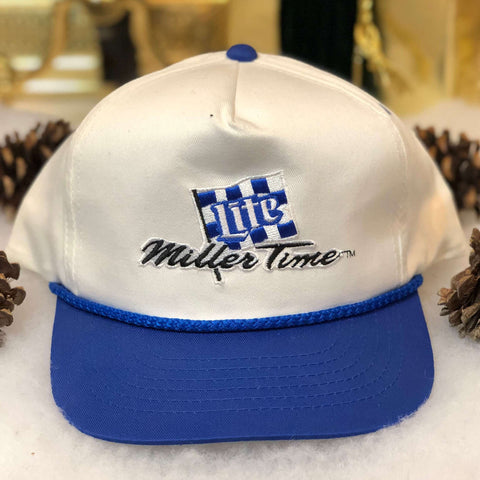 Vintage Deadstock NWOT Miller Lite "Miller Time" Twill Snapback Hat
