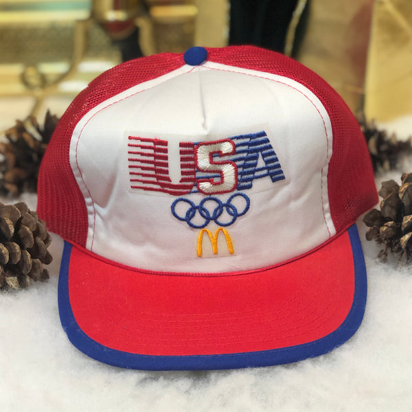 Vintage Deadstock NWOT USA Olympics McDonald's Trucker Hat