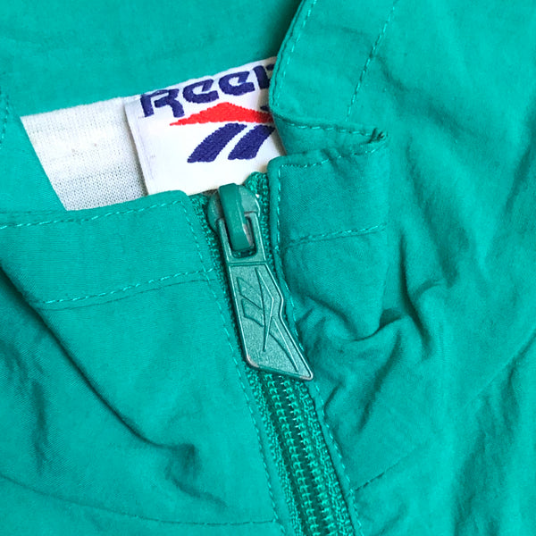 Vintage Reebok Teal Green Windbreaker Jacket (L)