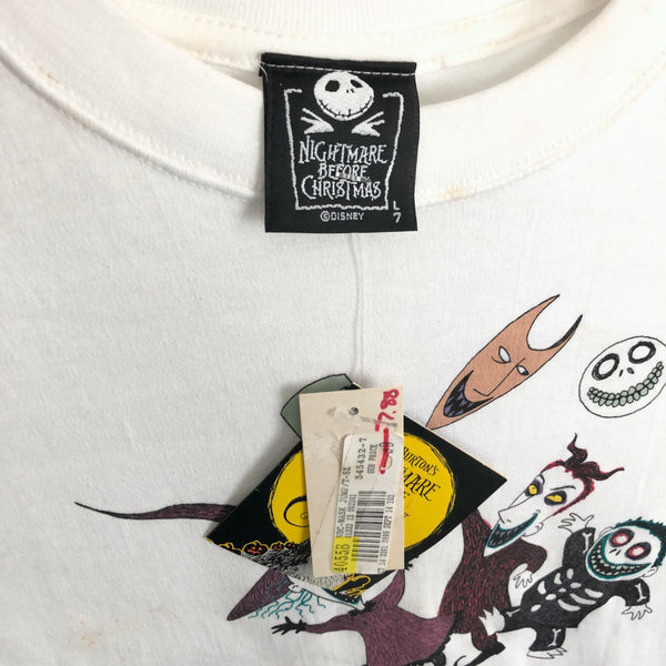 Vintage Deadstock NWT The Nightmare Before Christmas Lock Shock Barrel Disney Youth T-Shirt