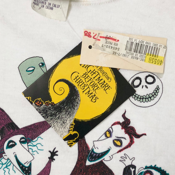 Vintage Deadstock NWT The Nightmare Before Christmas Lock Shock Barrel Disney Youth T-Shirt