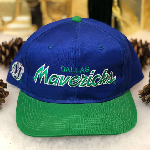 Vintage NBA Dallas Mavericks Sports Specialties Twill Script Snapback Hat