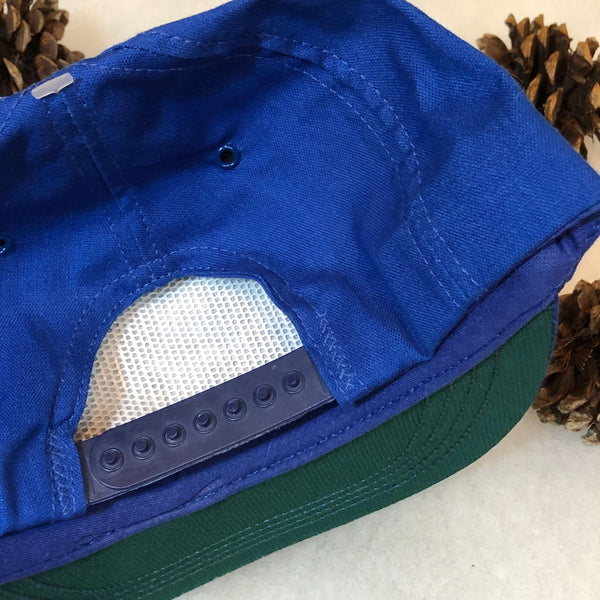 Vintage Deadstock NWOT Royal Blue Blank Twill SKM Snapback Hat