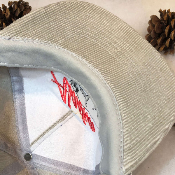 Vintage Alaska Polar Bear Corduroy Snapback Hat