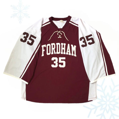 Vintage NCAA Fordham University Rams Hockey Goalie Jersey